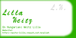 lilla weitz business card